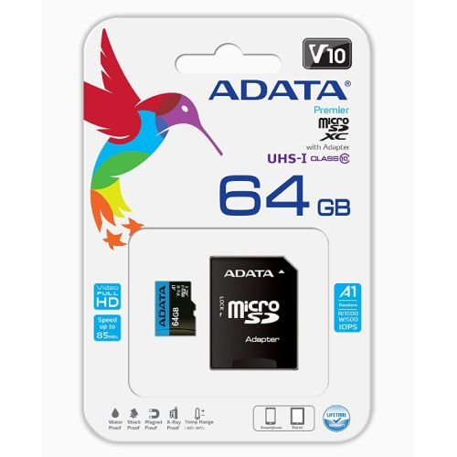 Adata 64GB Micro SD Card with Adapter